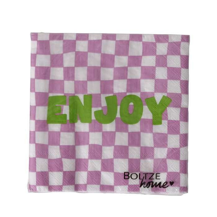Immagine principale di Tovaglioli di Carta Enjoy confezione (20pz) 33x33 cm | Boltze