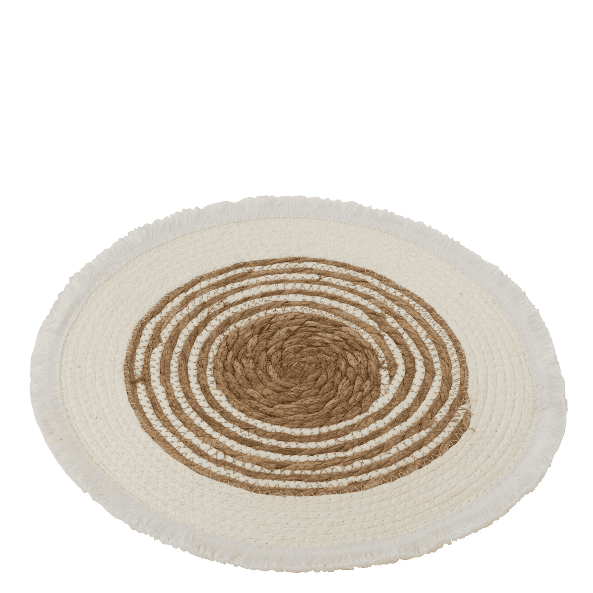 Immagine principale di Tovaglietta Intrecciata Vimini Bianco Naturale 41X41X1cm | Jolipa