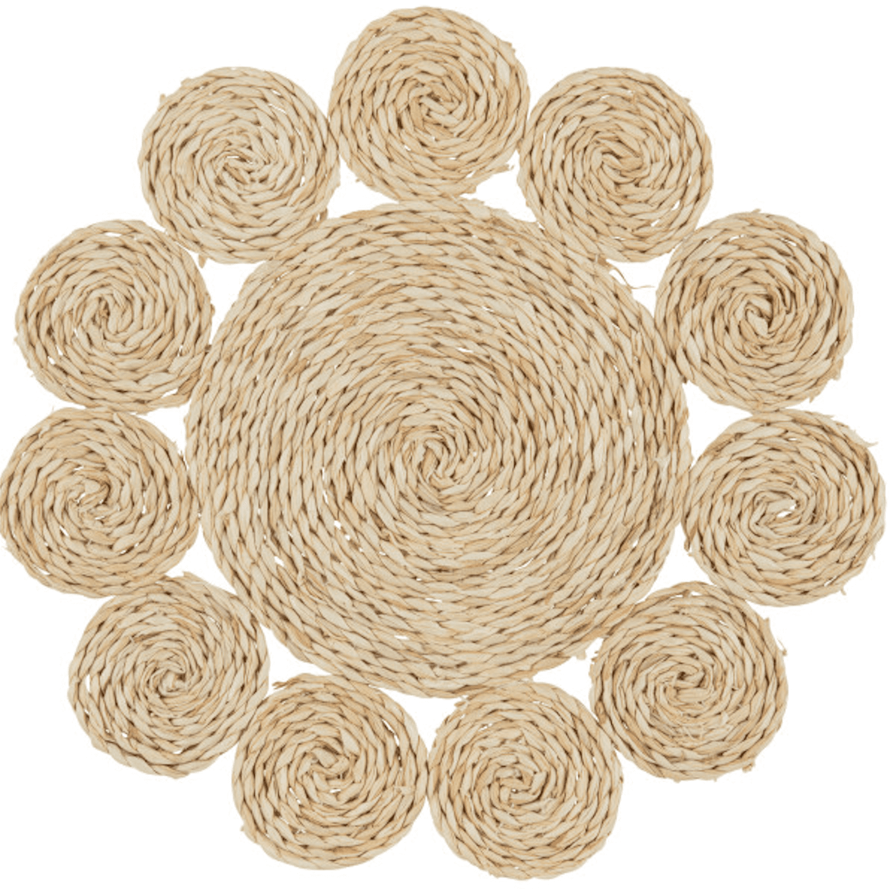 Immagine principale di Tovaglietta Rotonda Fiore 36x36x1cm (2 Colori) | Jolipa
