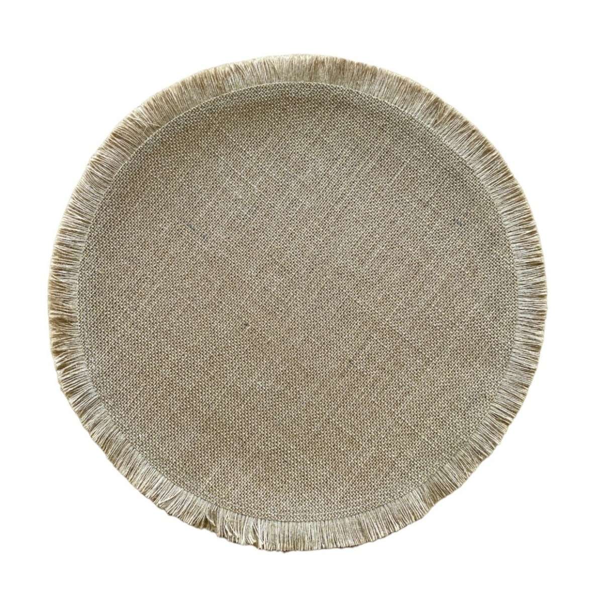Immagine del prodotto Tovaglietta Rotonda Cammello con Frange 42,5x42,5 cm | Jolipa