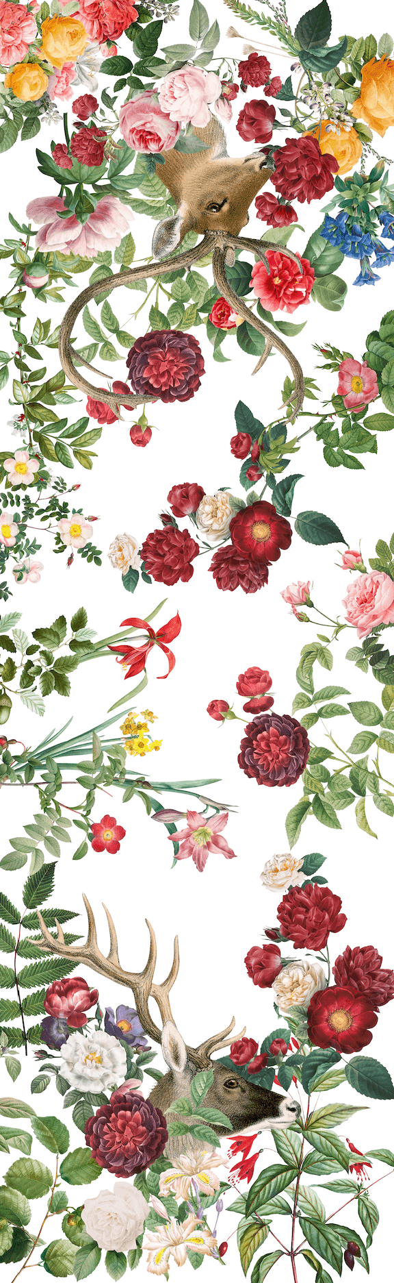 Immagine principale di Runner in Raso di cotone - Cervi 45x150 cm | The NapKing