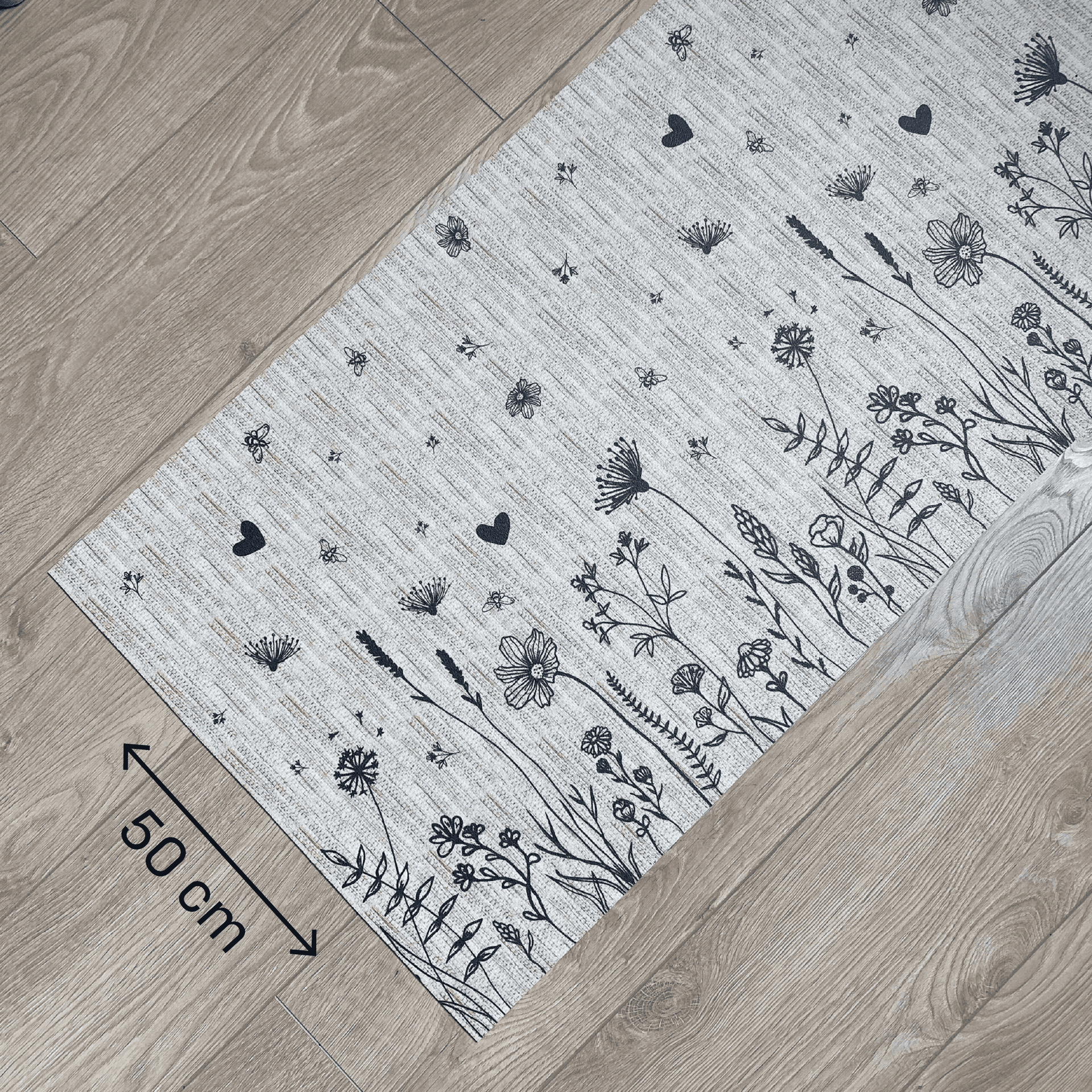 Immagine principale di Tappeto Cucina a metro Giardino Fiorito in Pvc H 50 cm - scegli tu la misura | Pietro Zanetti Home