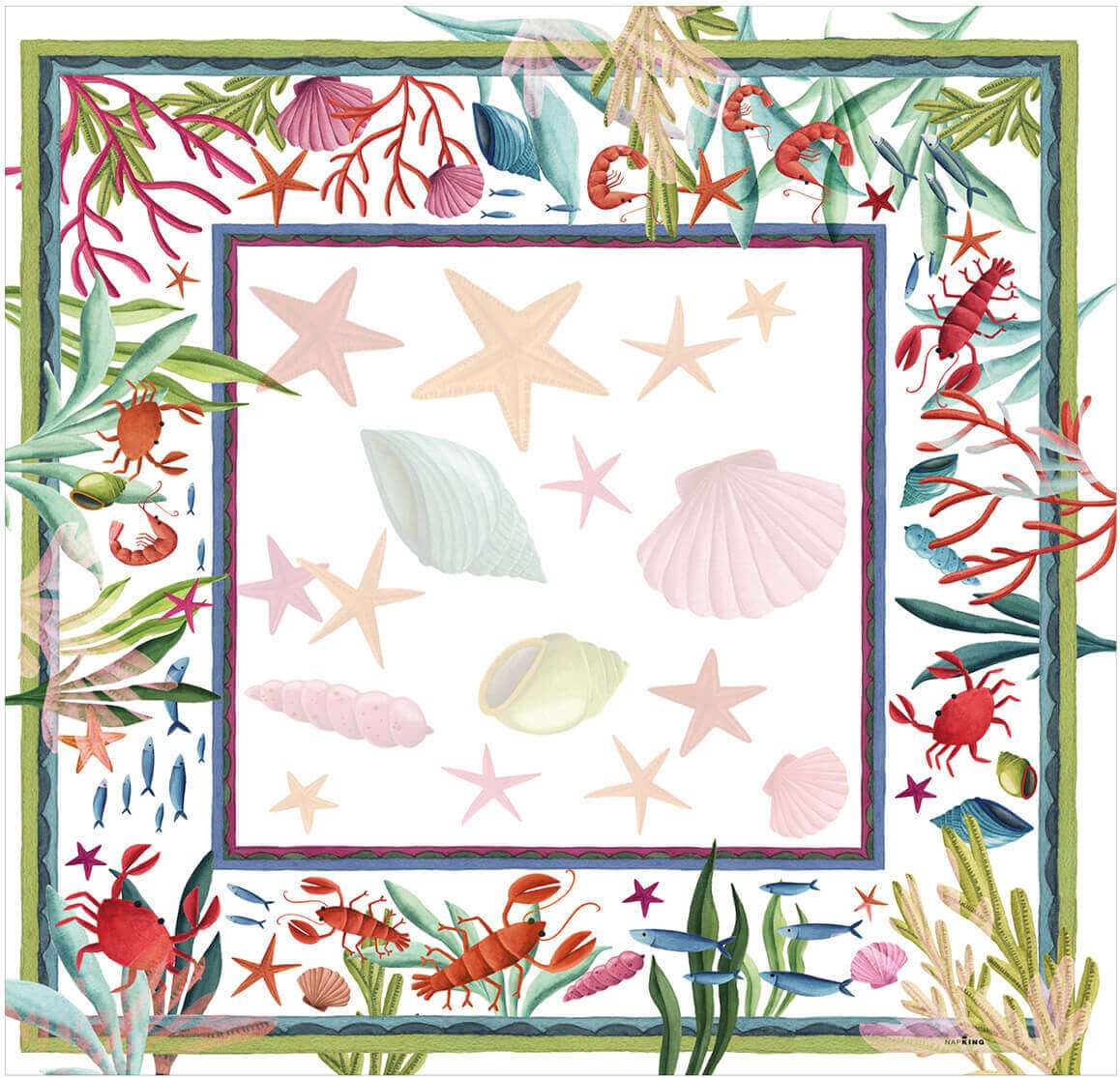 Immagine principale di Tovaglia Quadrata Marzamemi in Raso di Cotone 180 X 180 cm | The NapKing