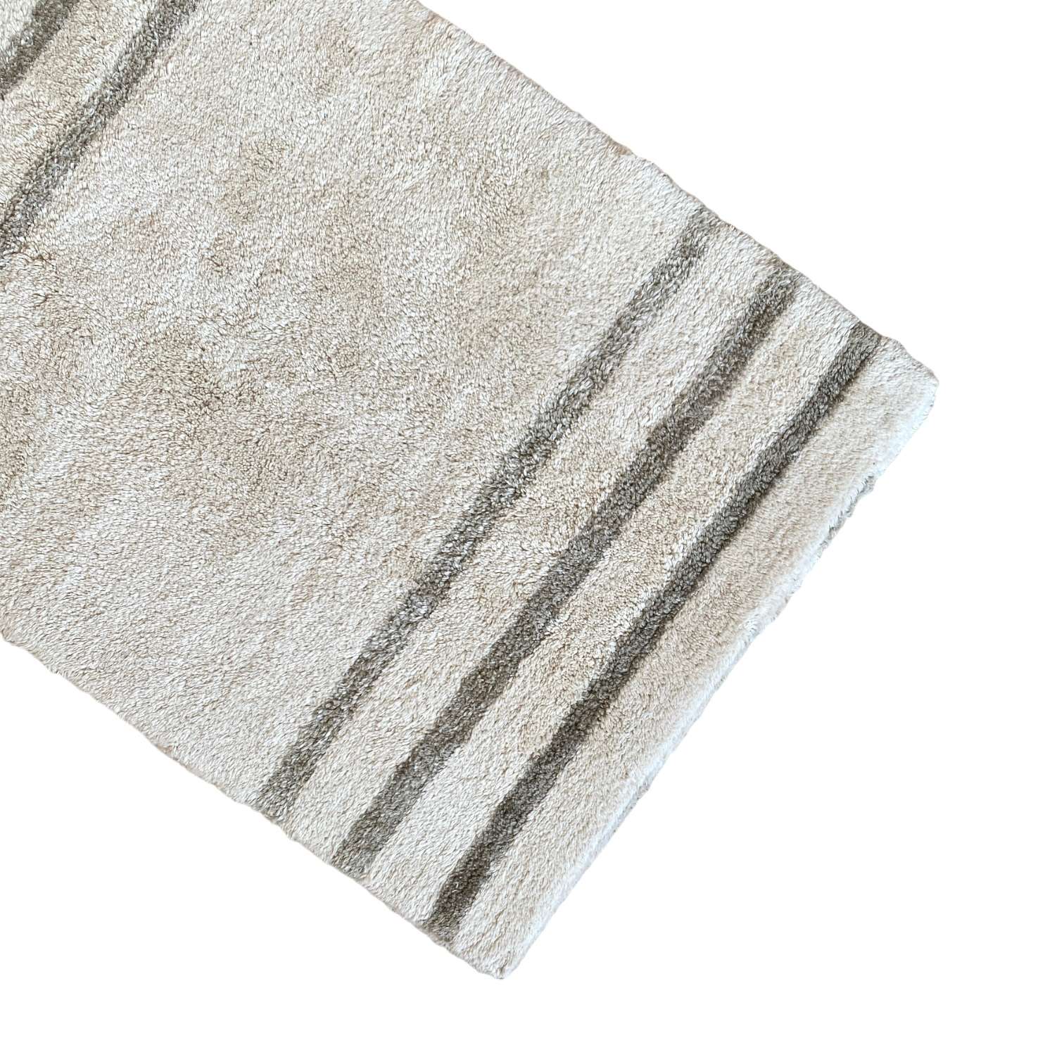 Immagine principale di Tappeto Bagno Life Stripes 80% Cotone Riciclato 20% Lino Naturale 60x90 cm | Pietro Zanetti Home