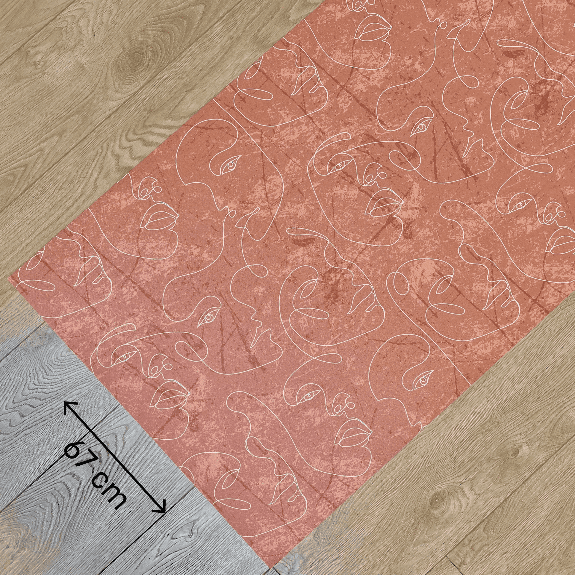 Immagine principale di Tappeto Cucina a metro Abstract Mattone Marmorizzato in Pvc H 67 cm - scegli tu | Pietro Zanetti Home