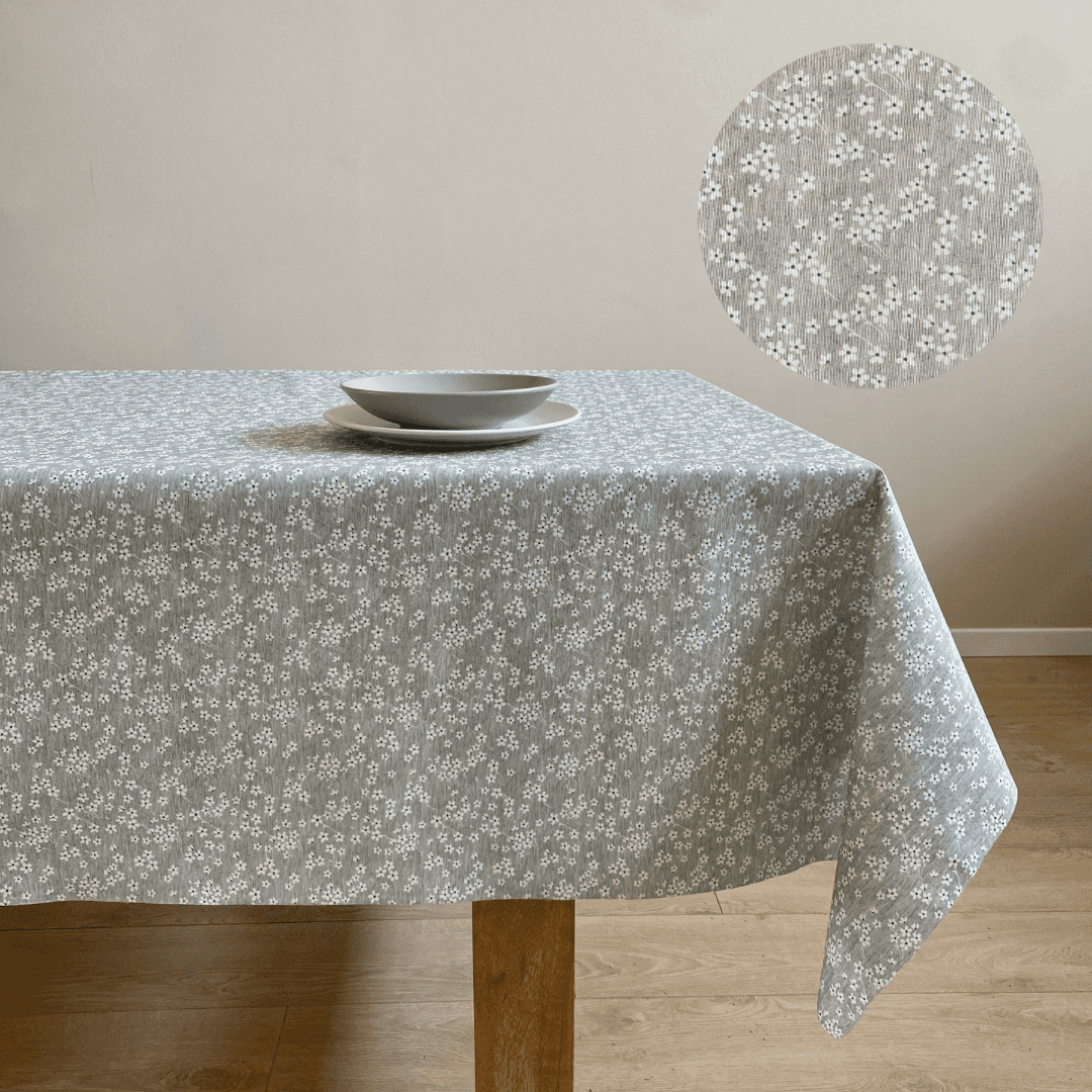 Immagine principale di Tovaglia Antimacchia a metro Milflores Grigio h 180 cm | Pietro Zanetti Home