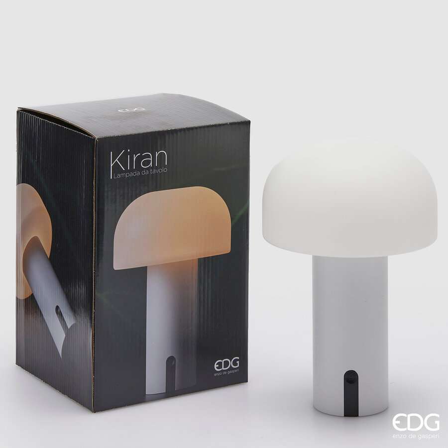 Immagine principale di Lampada da Tavolo Kiran Led Bianca | EDG Enzo De Gasperi