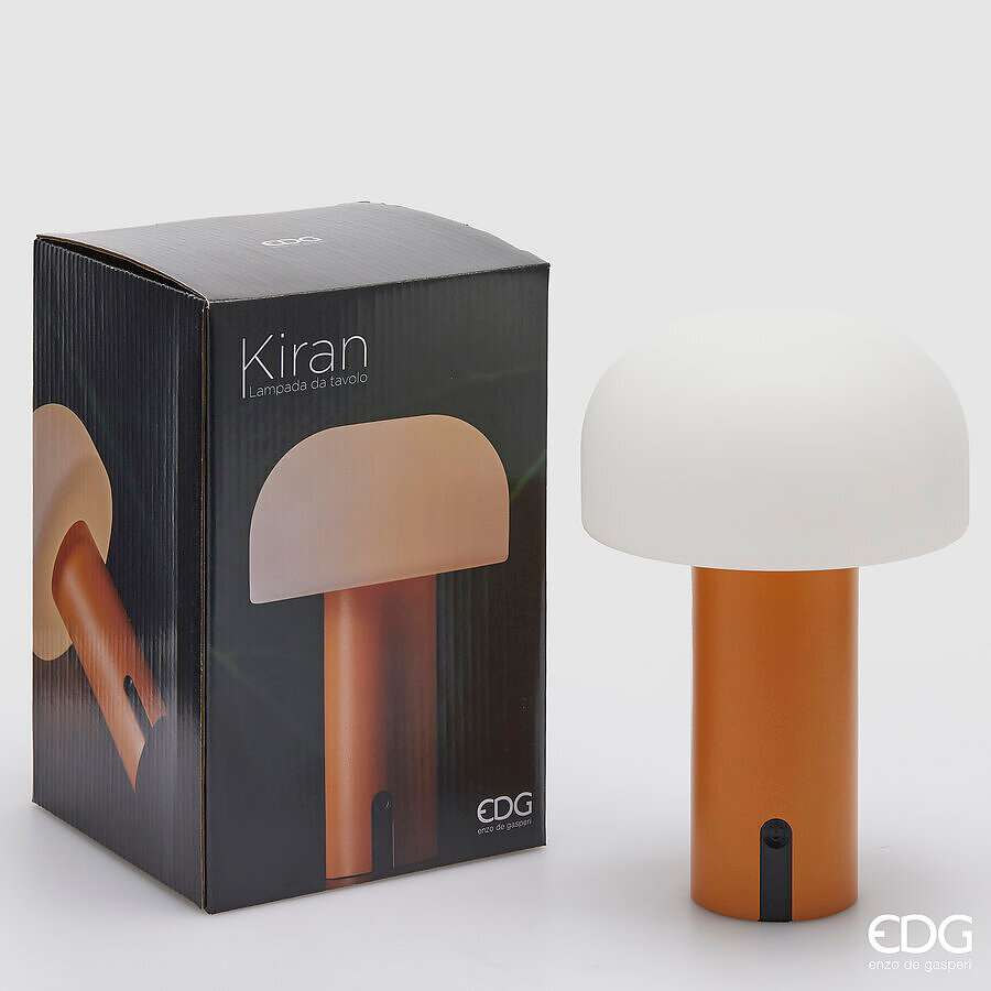 Immagine principale di Lampada da Tavolo Kiran Led Arancio | EDG Enzo De Gasperi