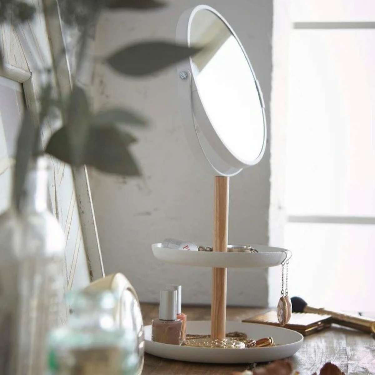 Immagine del prodotto Specchio Porta Accessori Tosca Bianco | Yamazaki