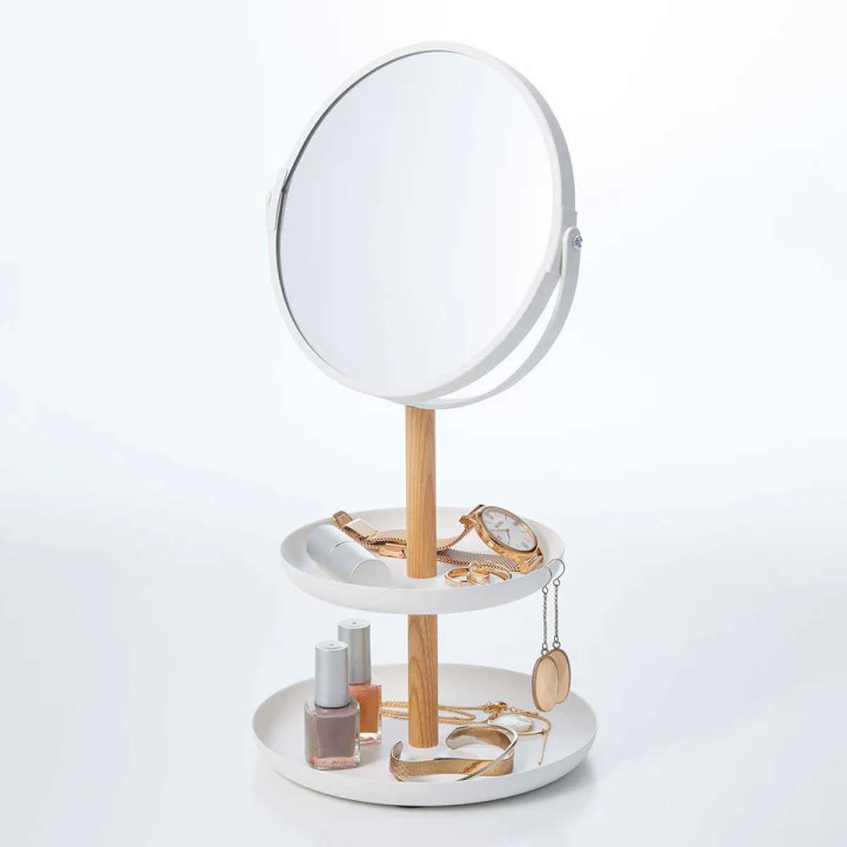 Immagine del prodotto Specchio Porta Accessori Tosca Bianco | Yamazaki