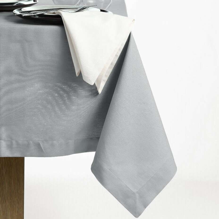 Immagine principale di Tovaglia Quadrata Panama Grigio Chiaro 140X140 cm 100% Cotone | Cavalieri Spa