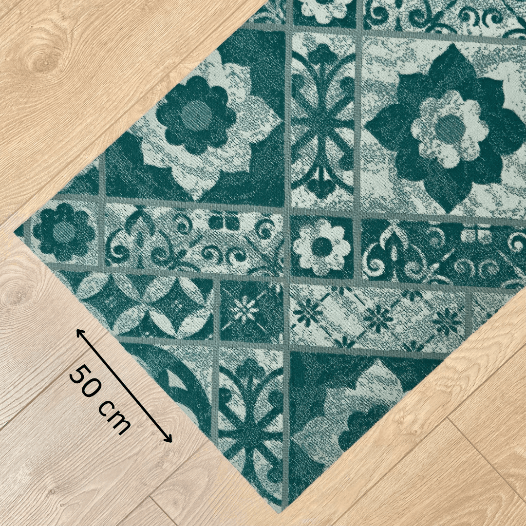 Immagine principale di Tappeto Cucina a metro Pompei Ottanio H 50 cm - scegli tu la misura | Pietro Zanetti Home