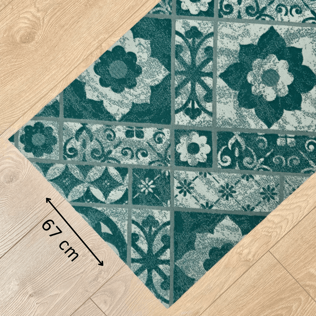 Immagine principale di Tappeto Cucina a metro Pompei Ottanio H 67 cm - scegli tu la misura | Pietro Zanetti Home
