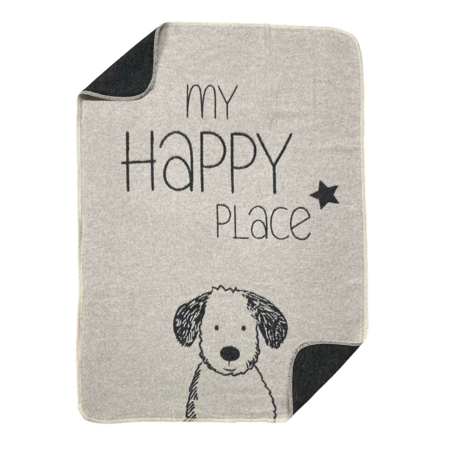 Immagine principale di Coperta per Cani Home My Happy Place in Cotone 70x90 cm - 2 Colori | David Fussenegger
