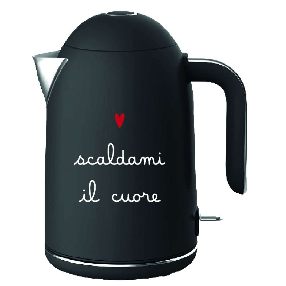 Immagine variante Nero - Bollitore Elettrico Scaldami il cuore - 2 Colori | Simple Day