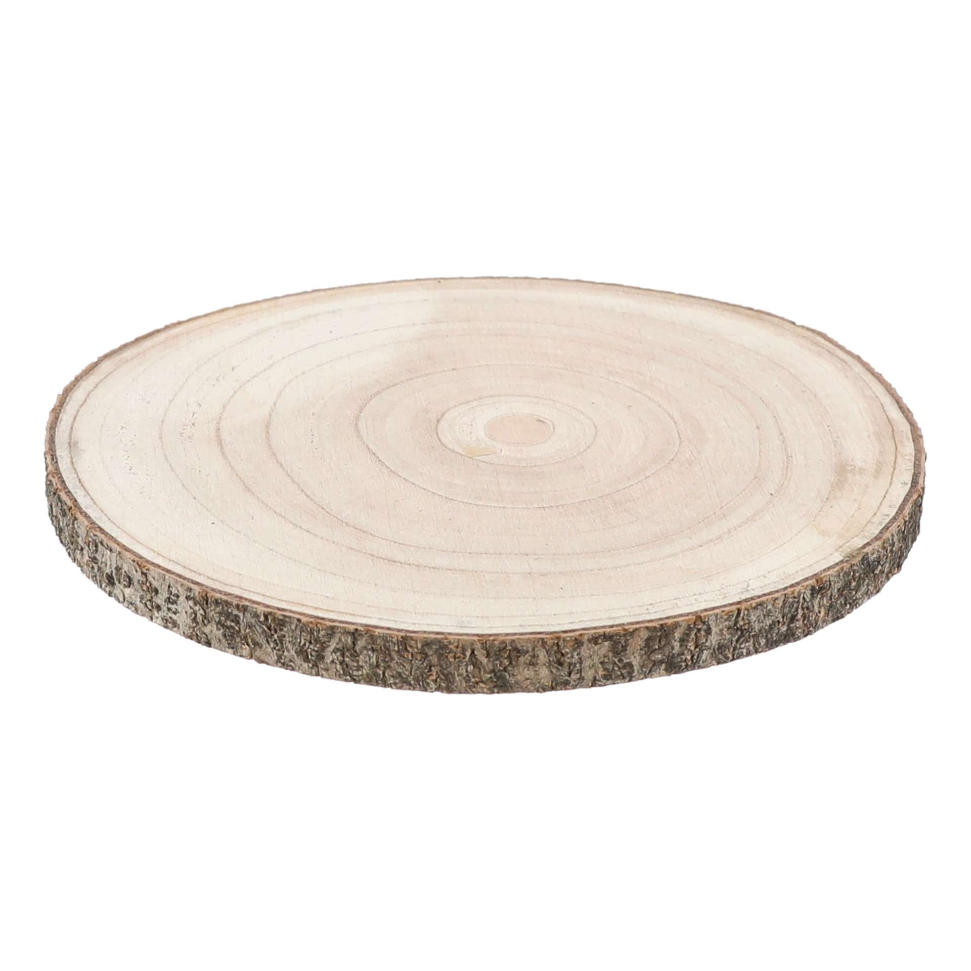 Immagine principale di Disco Rotondo in Legno con corteccia Naturale diam 25cm | Pietro Zanetti Home