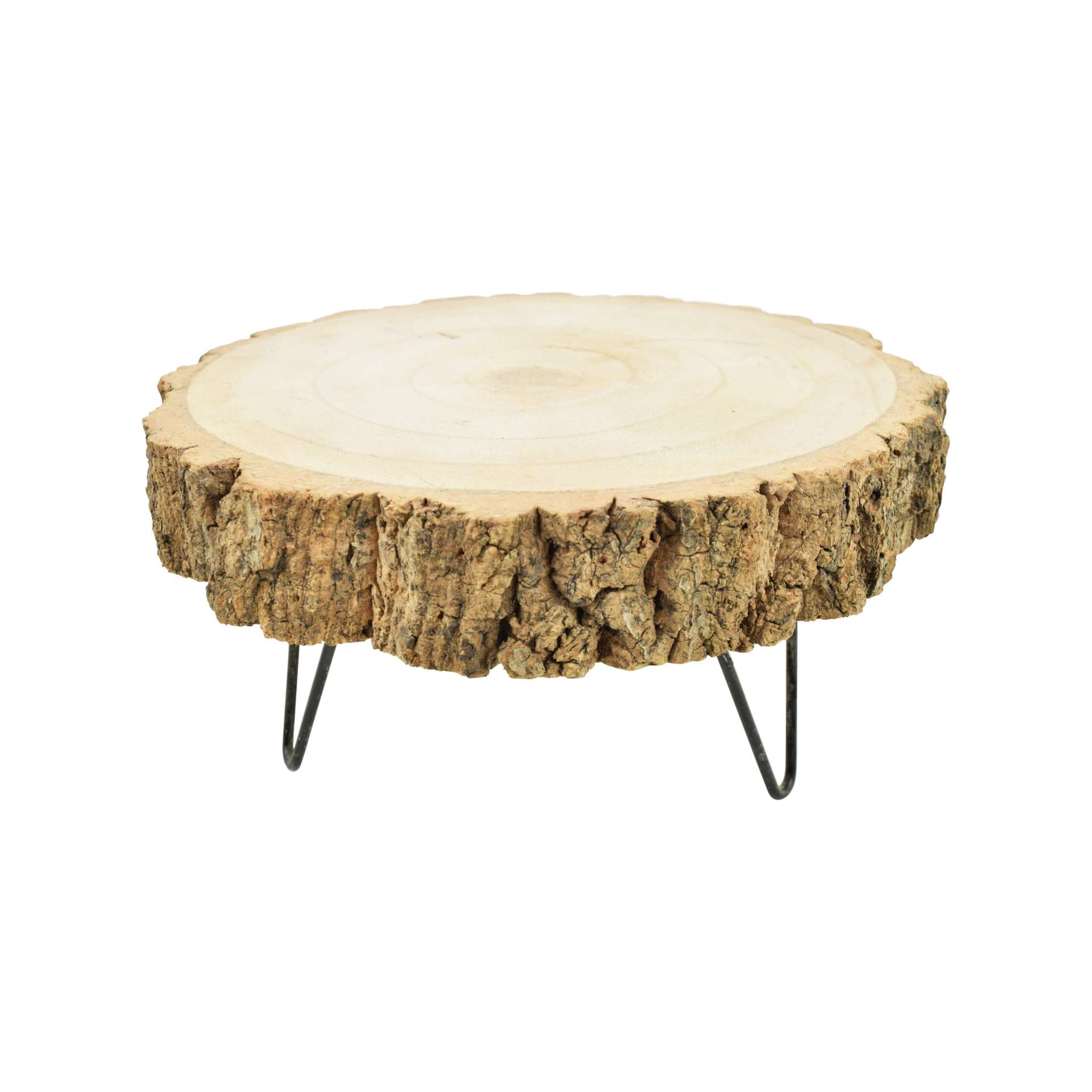 Immagine principale di Alzata Rotonda in Legno Naturale di Paulownia (3 Misure) | Concord Home & Interior