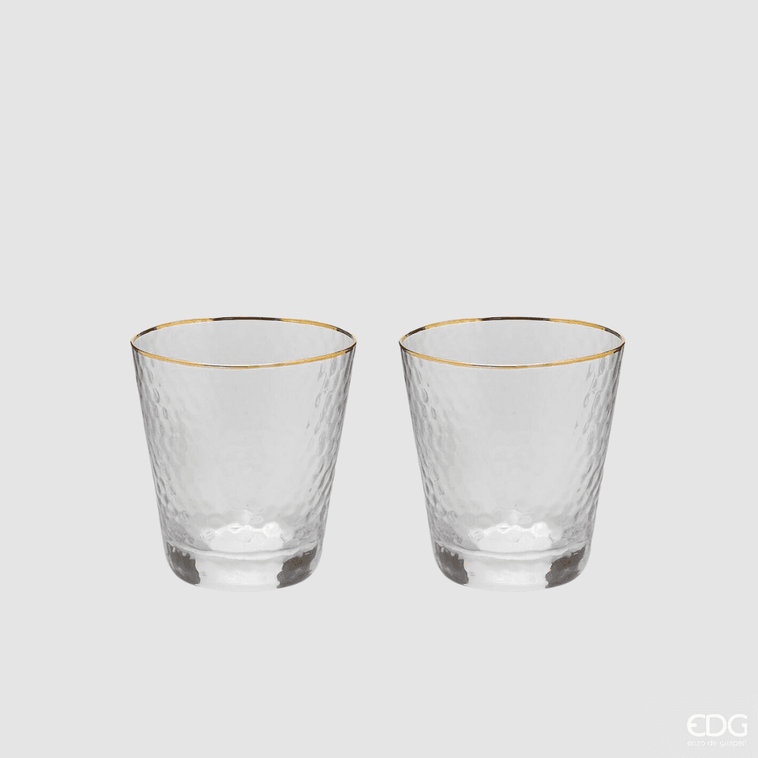 Immagine principale di Set 2 Bicchieri in Vetro Goldrim 350ml | EDG Enzo De Gasperi
