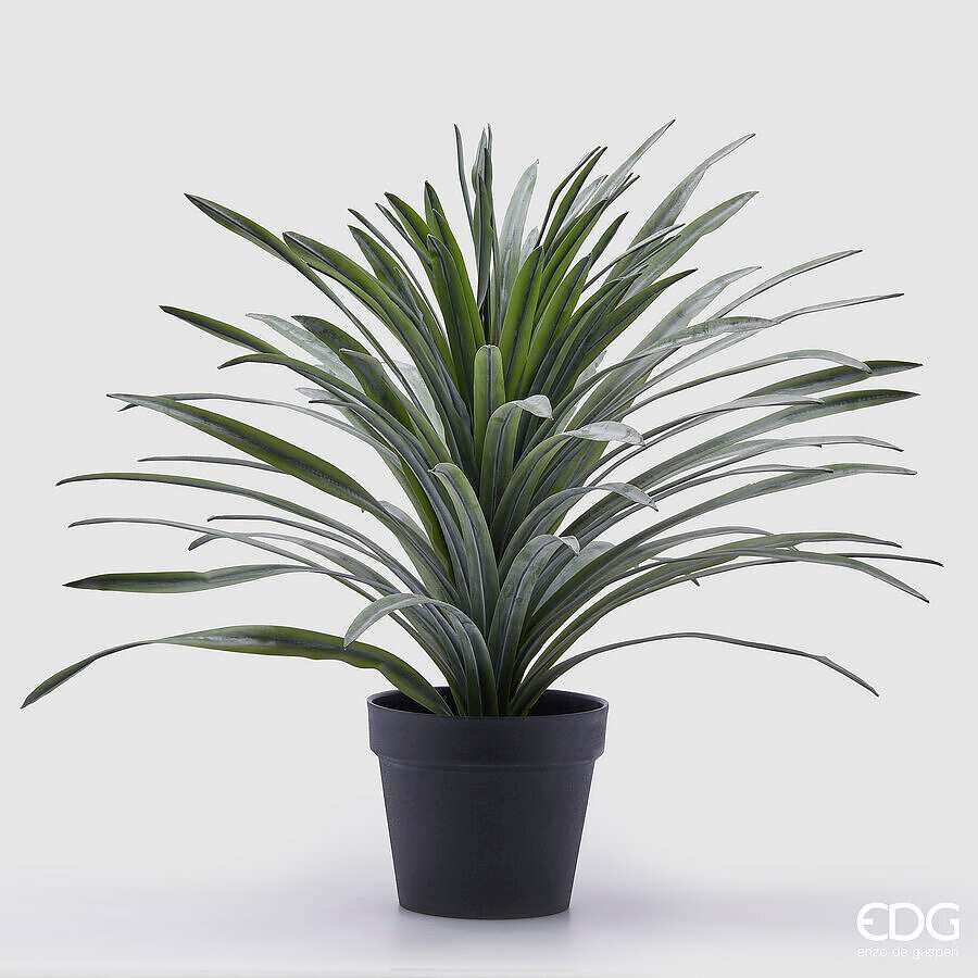 Immagine principale di Bromelia Artificiale con Vaso h 58cm | EDG Enzo De Gasperi