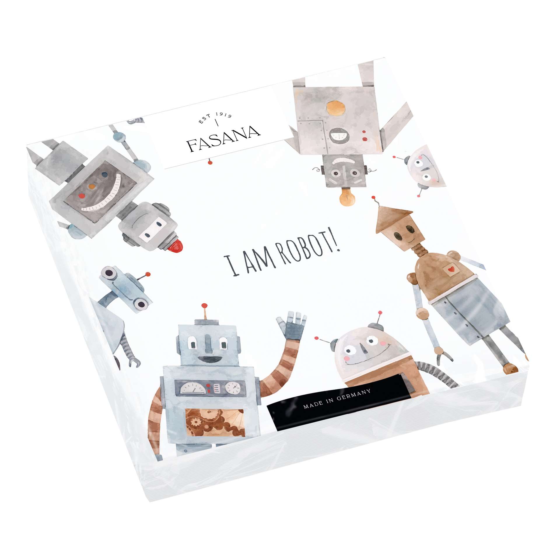 Immagine principale di Tovaglioli di Carta I am a Robot 33x33 cm | FASANA EST 1919