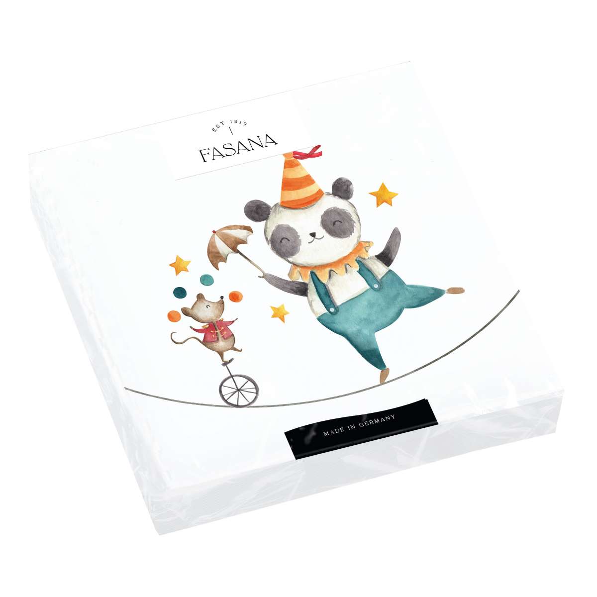 Immagine del prodotto Tovaglioli di Carta Kids Panda Circus 33x33 cm | FASANA EST 1919