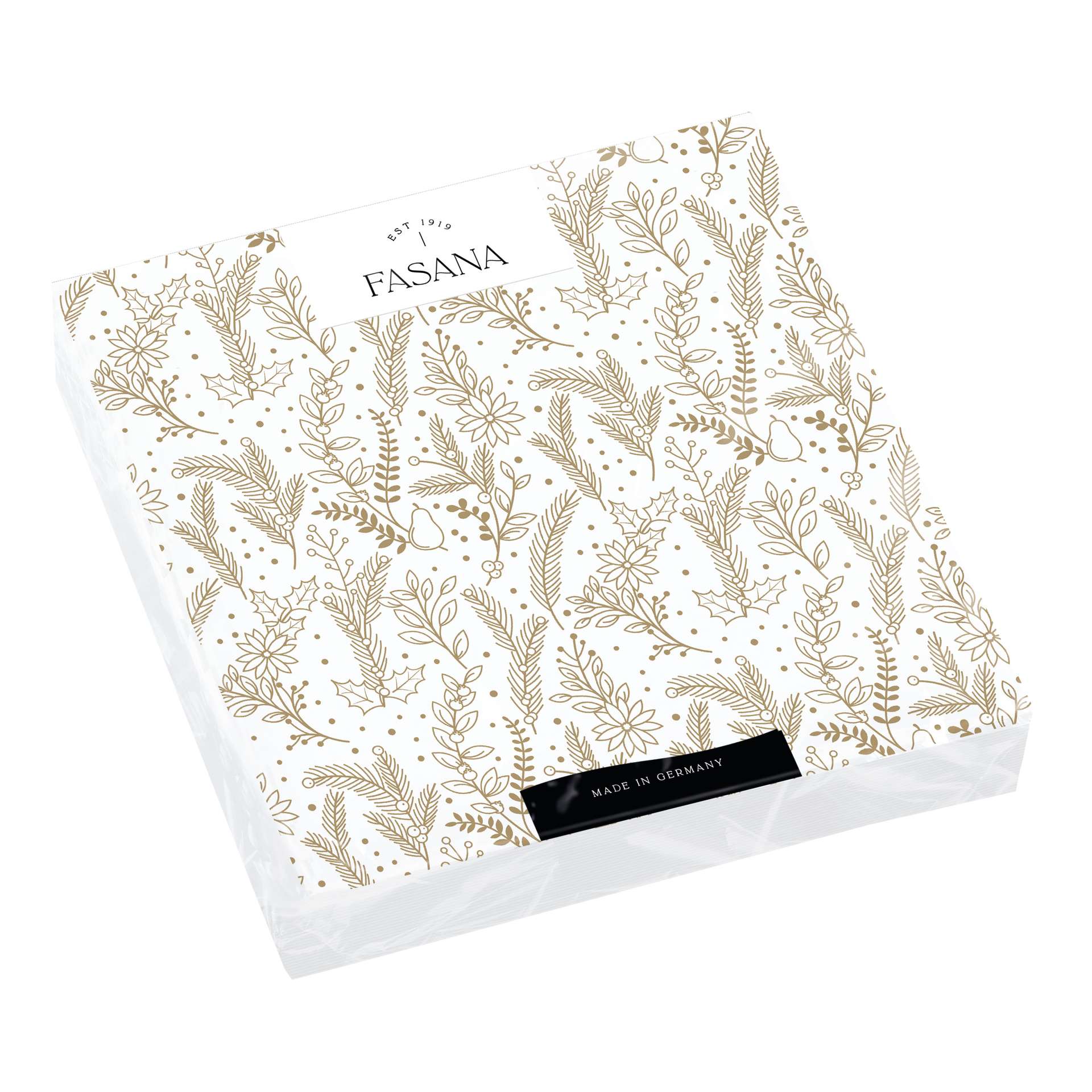 Immagine principale di Tovaglioli di Carta Golden Branches 33x33 cm | FASANA EST 1919