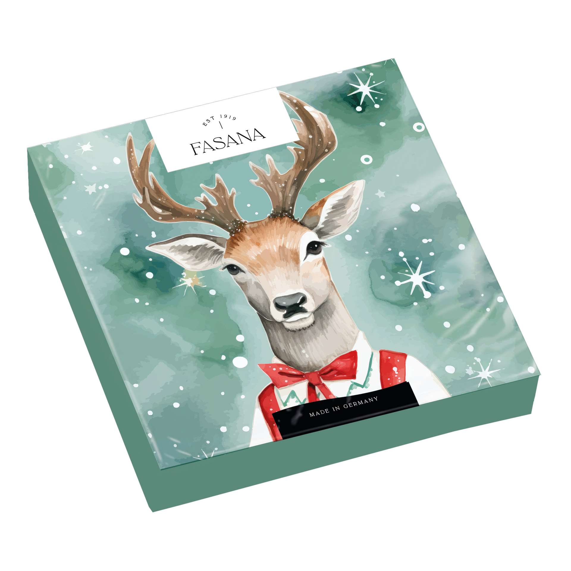 Immagine principale di Tovaglioli di Carta Mr Reindeer 33x33 cm | FASANA EST 1919