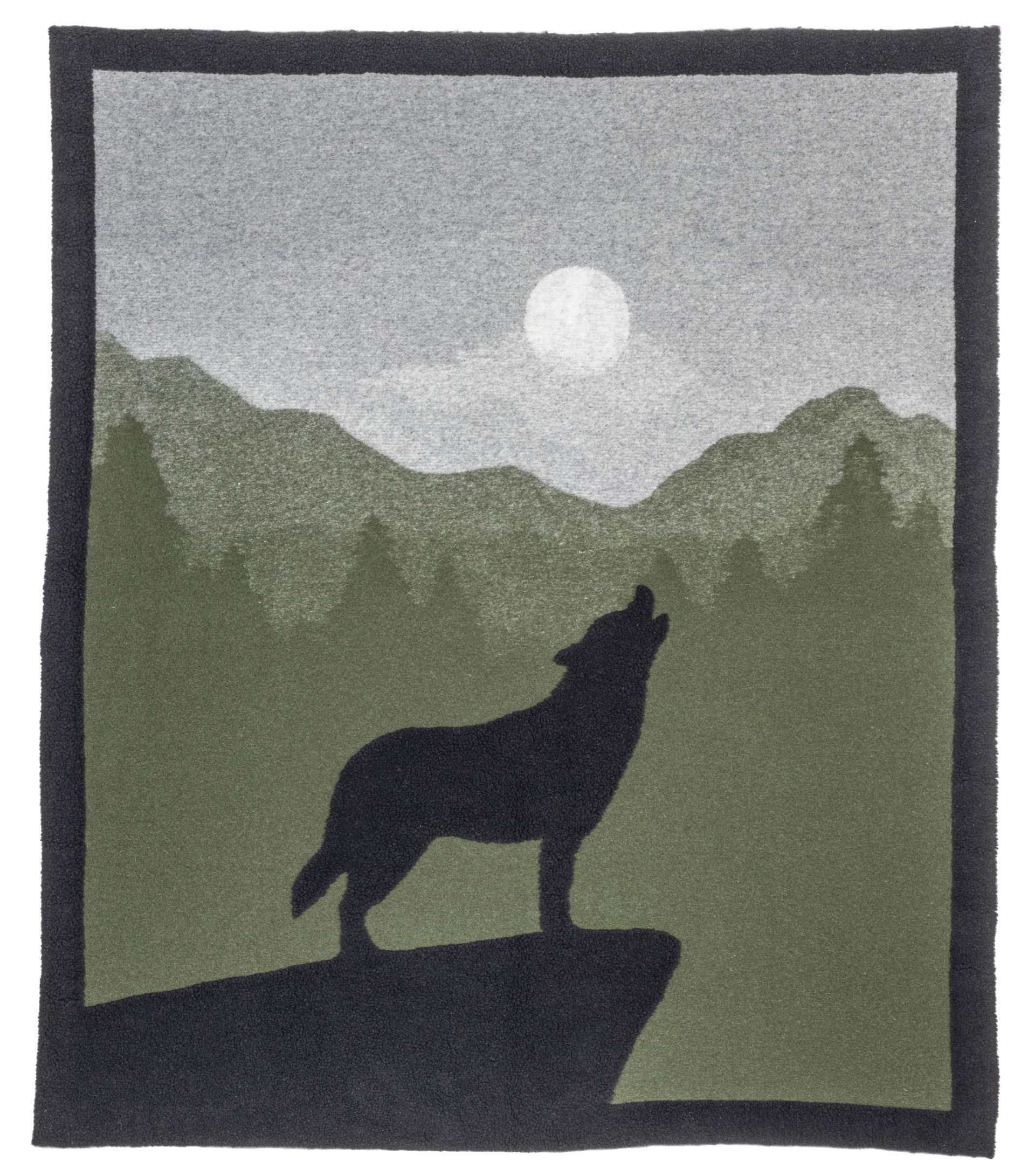 Immagine principale di Coperta Lana Wolf&Moon 180x150cm | I Nastri di Mirta