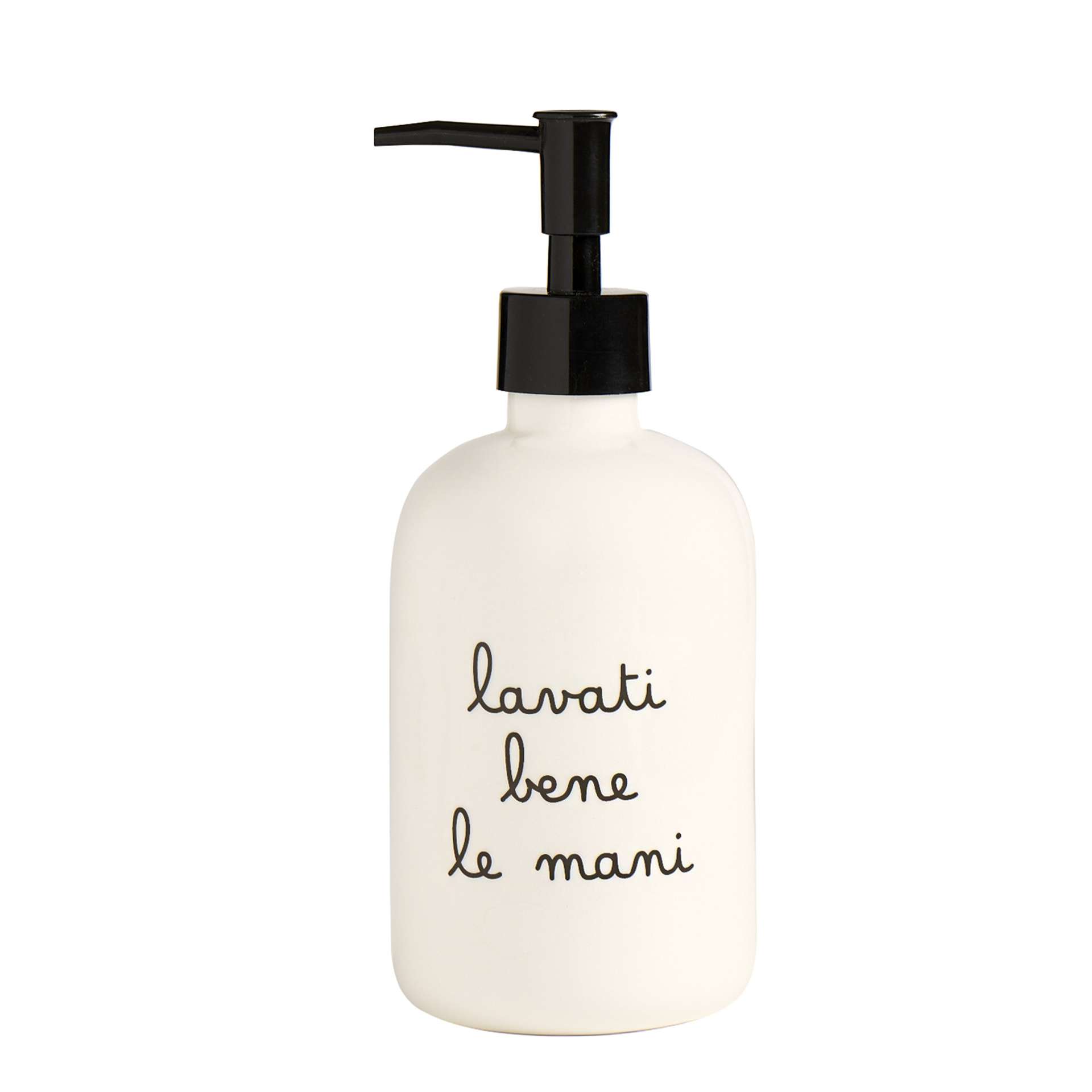 Immagine principale di Dispenser Sapone in Ceramica Lavati Bene le Mani | Simple Day