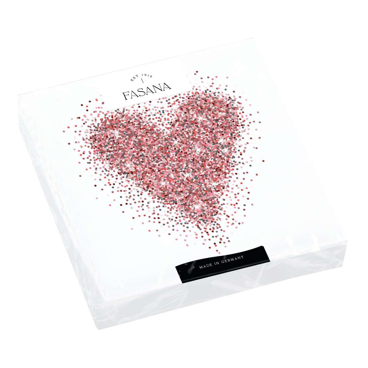 Immagine del prodotto Tovaglioli di Carta Glitter Love 33x33 cm | FASANA EST 1919