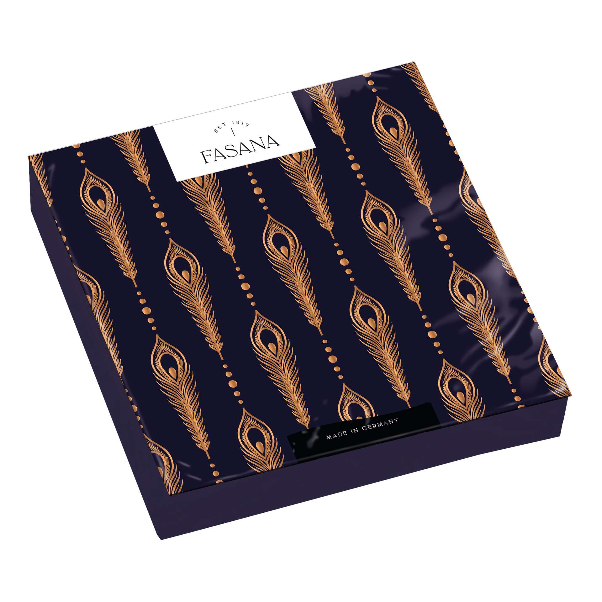 Immagine principale di Tovaglioli di Carta Peacock Feathers 33x33 cm | FASANA EST 1919