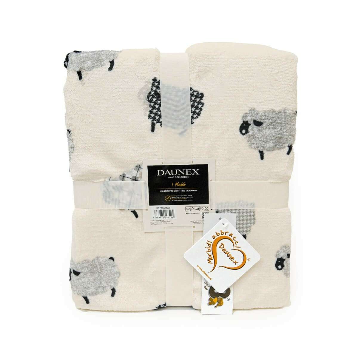 Immagine del prodotto Plaid Pecorelle in Morbida Microfibra Retro Sherpa 130x160 cm | Daunex