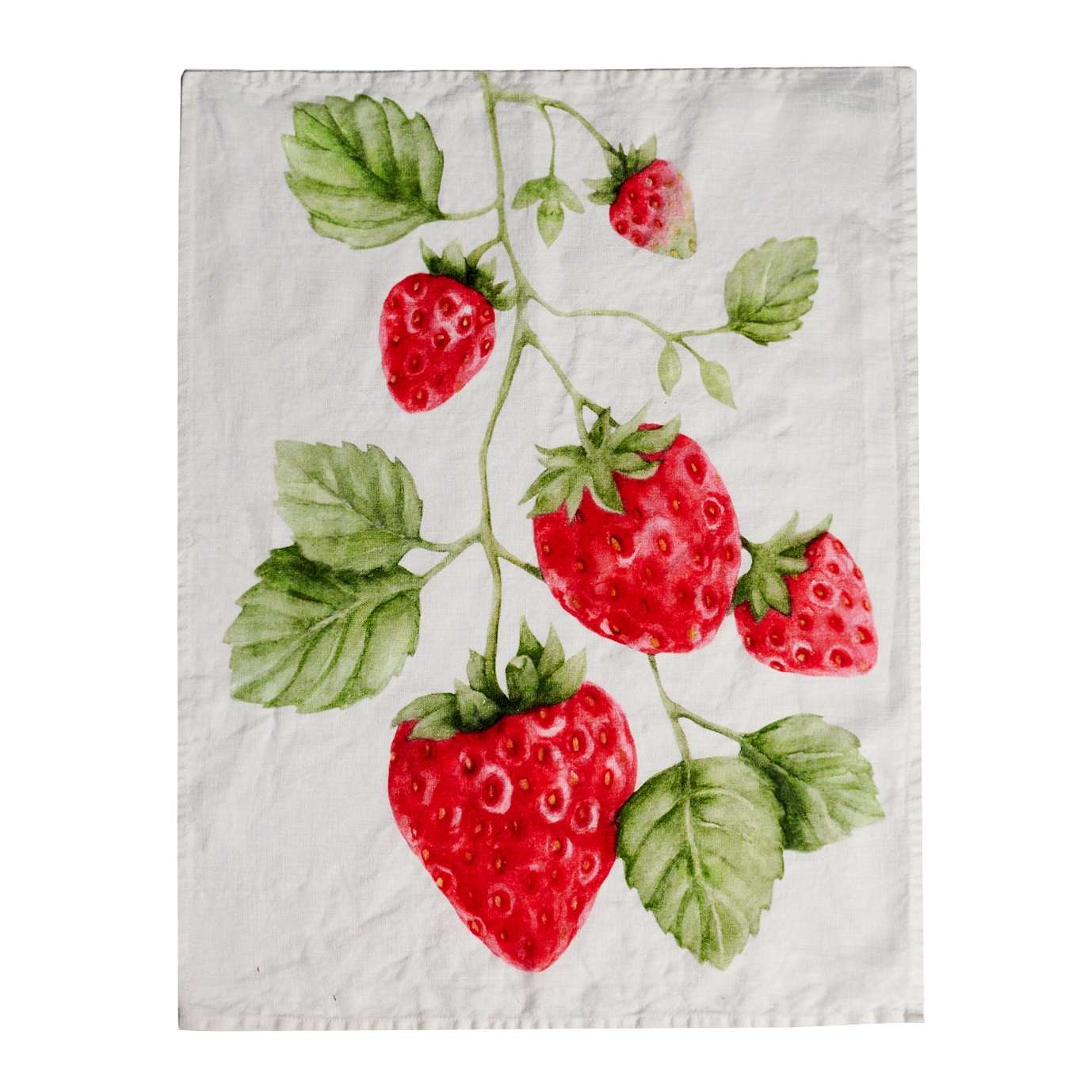 Immagine principale di Strofinaccio in Lino Fragole No Stiro | Simple Day