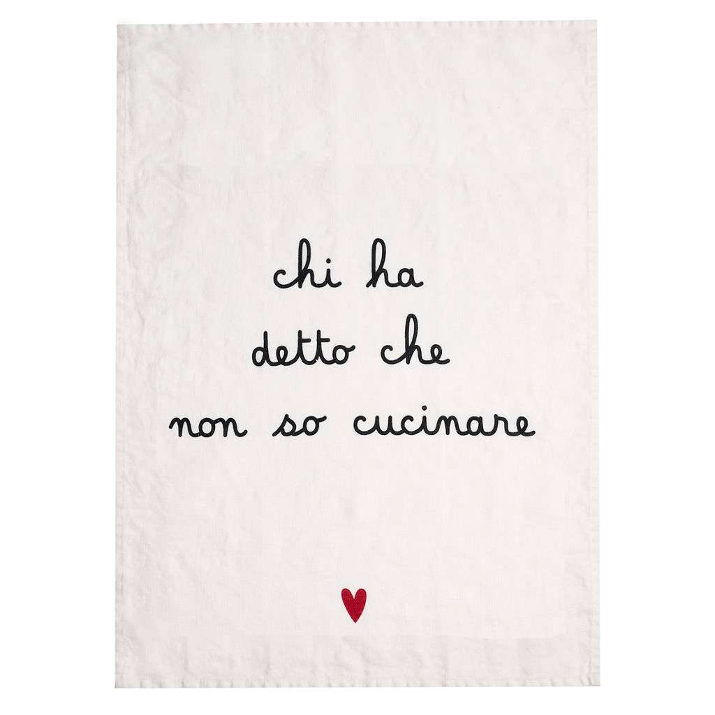 Immagine principale di Strofinaccio in Lino Chi Ha Detto Che Non So Cucinare No Stiro | Simple Day