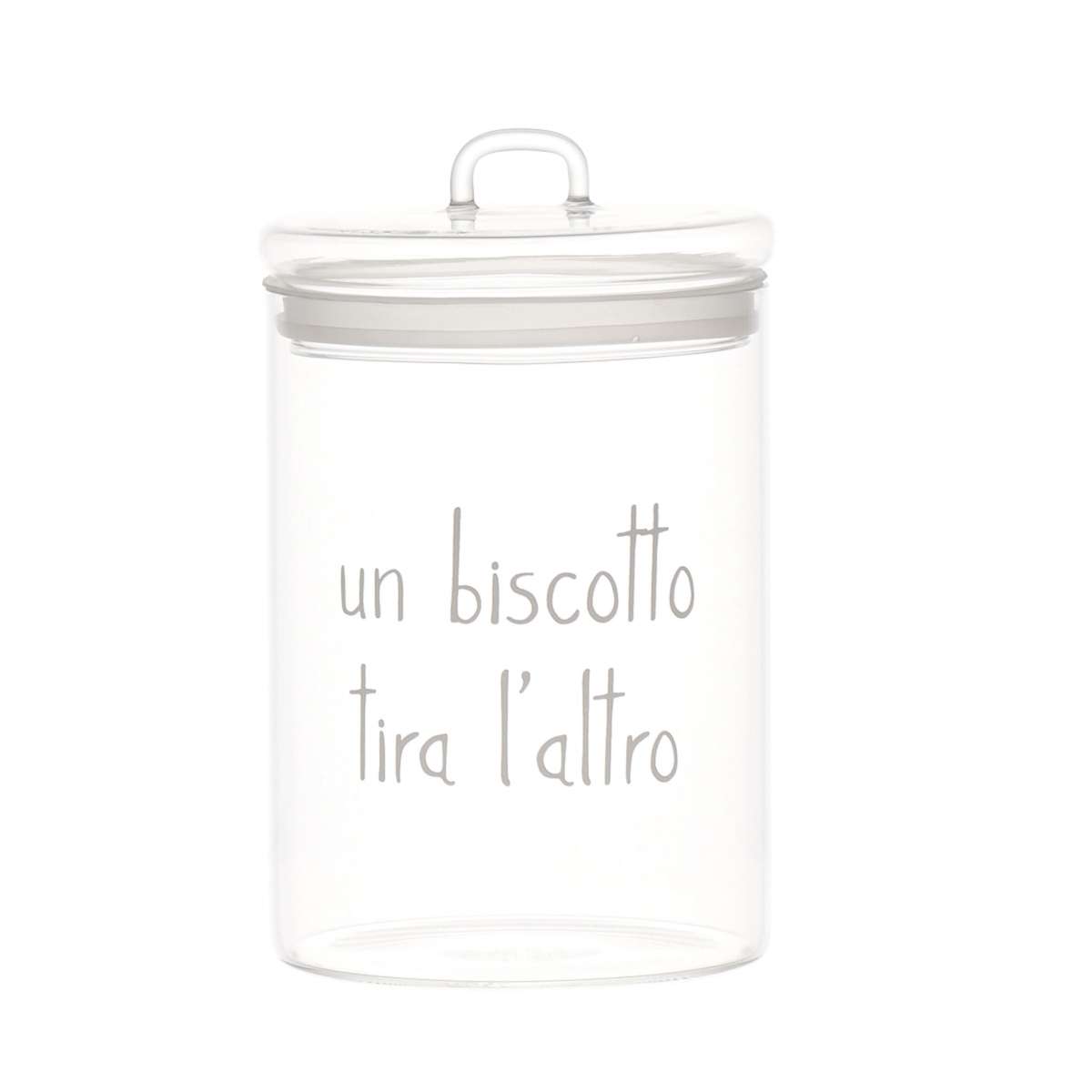 Immagine del prodotto Barattolo in vetro borosilicato Un Biscotto Tira l'Altro 12 cm | Simple Day