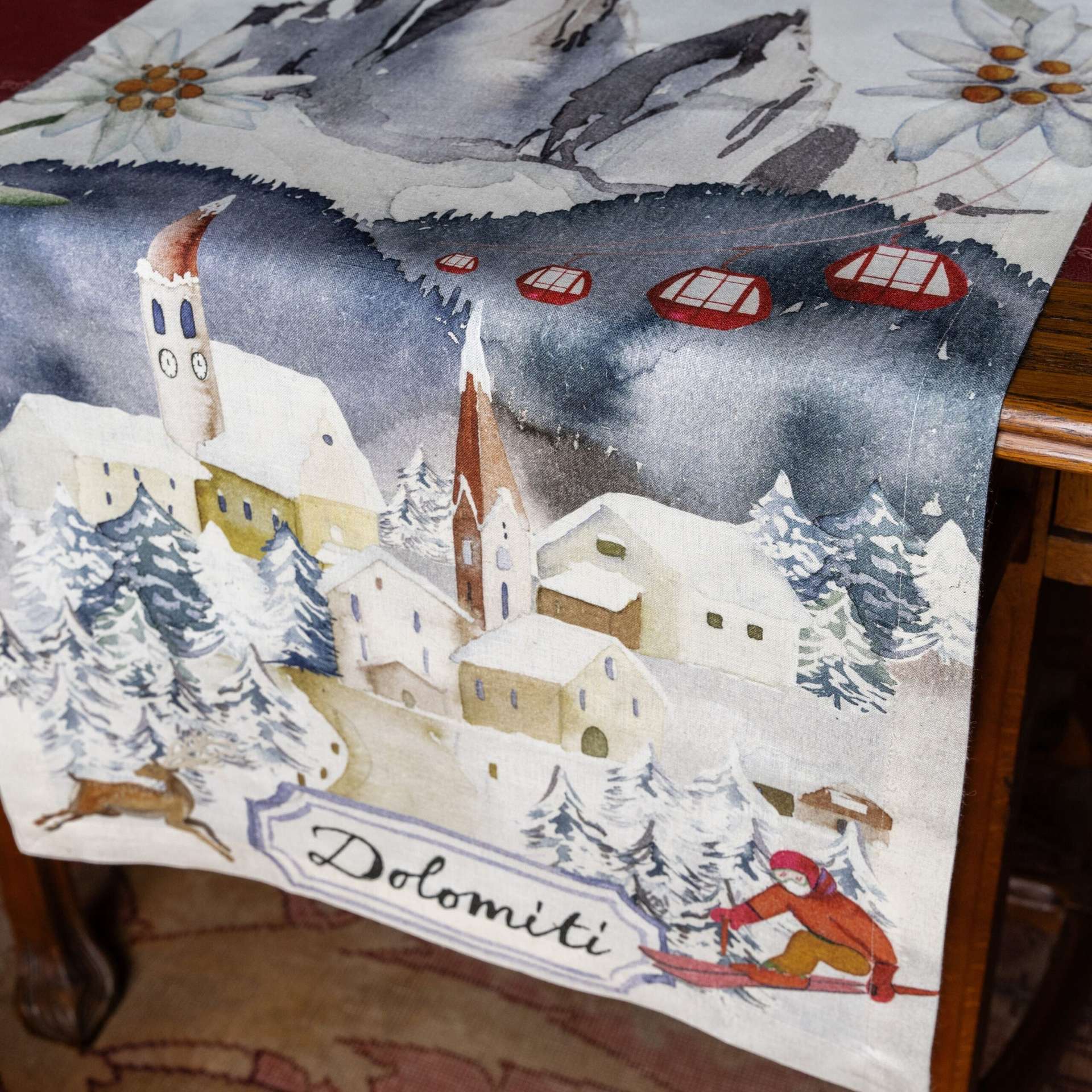 Immagine principale di Runner in Lino - Dolomiti 50 x 150 cm | The NapKing