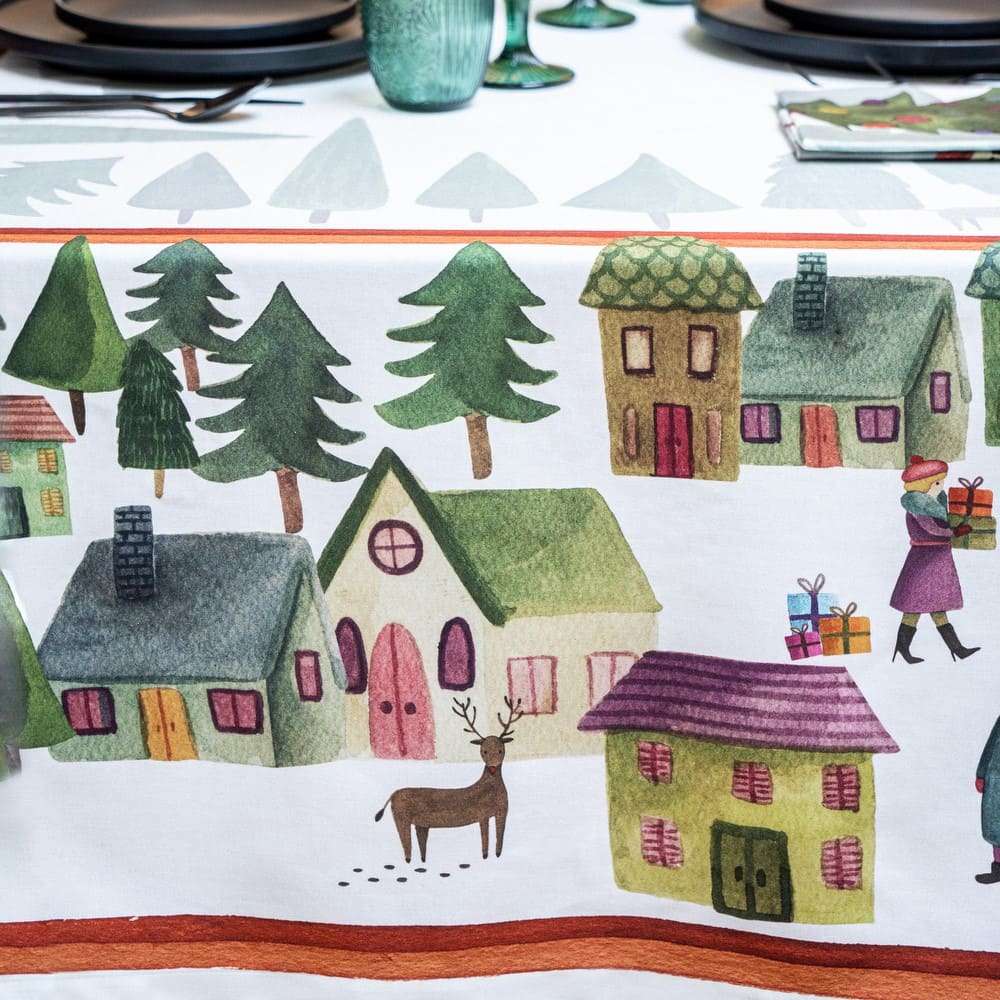 Immagine principale di Centrotavola Winterland in Raso di Cotone 85x85 cm | The NapKing
