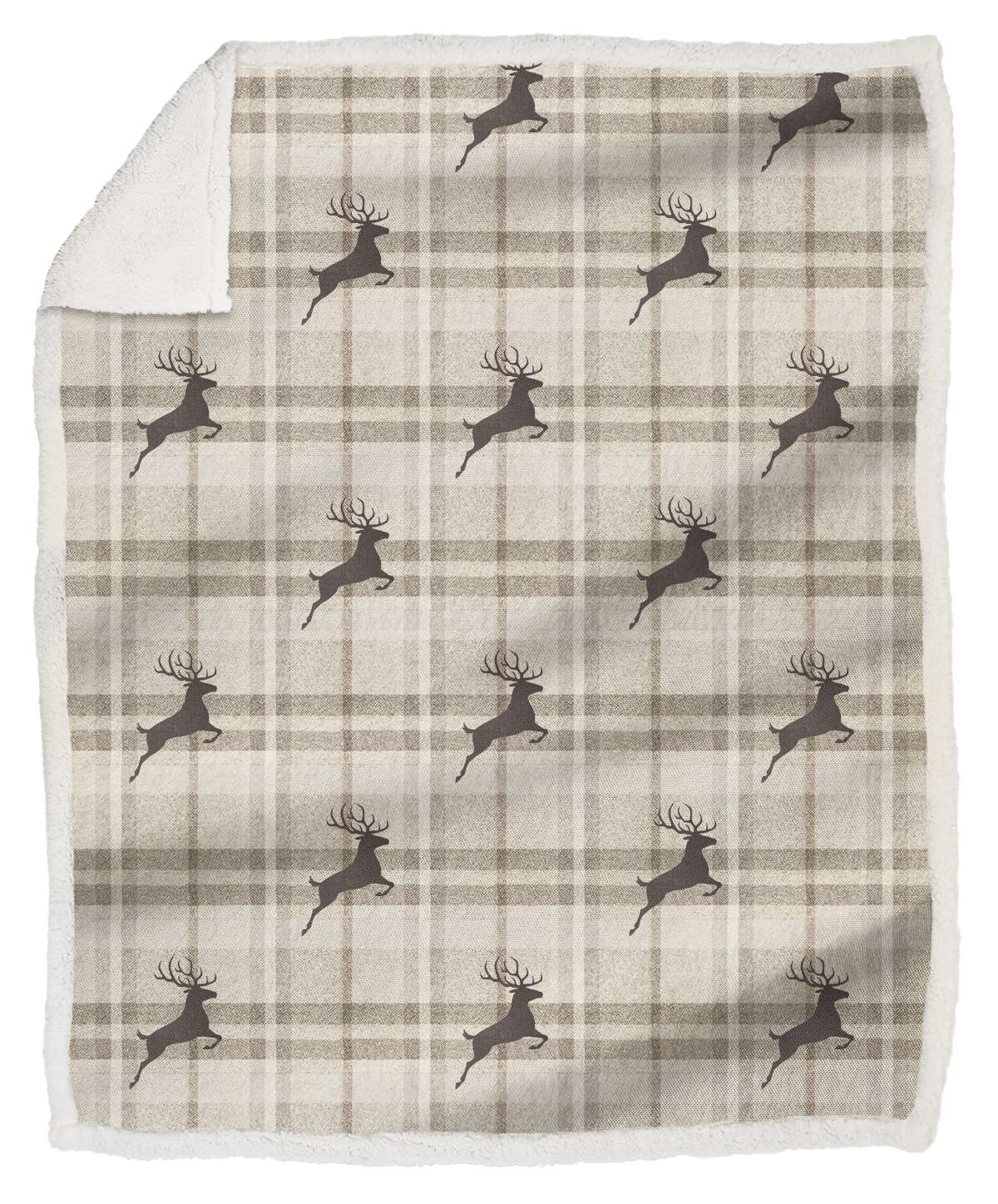 Immagine principale di Plaid Jump Naturale in Morbida Microfibra Retro Sherpa - 3 Misure | Daunex