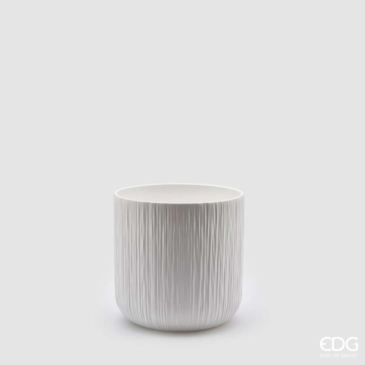 Immagine del prodotto Vaso Tinta Unita in Ceramica Bianco - 4 misure | EDG Enzo De Gasperi