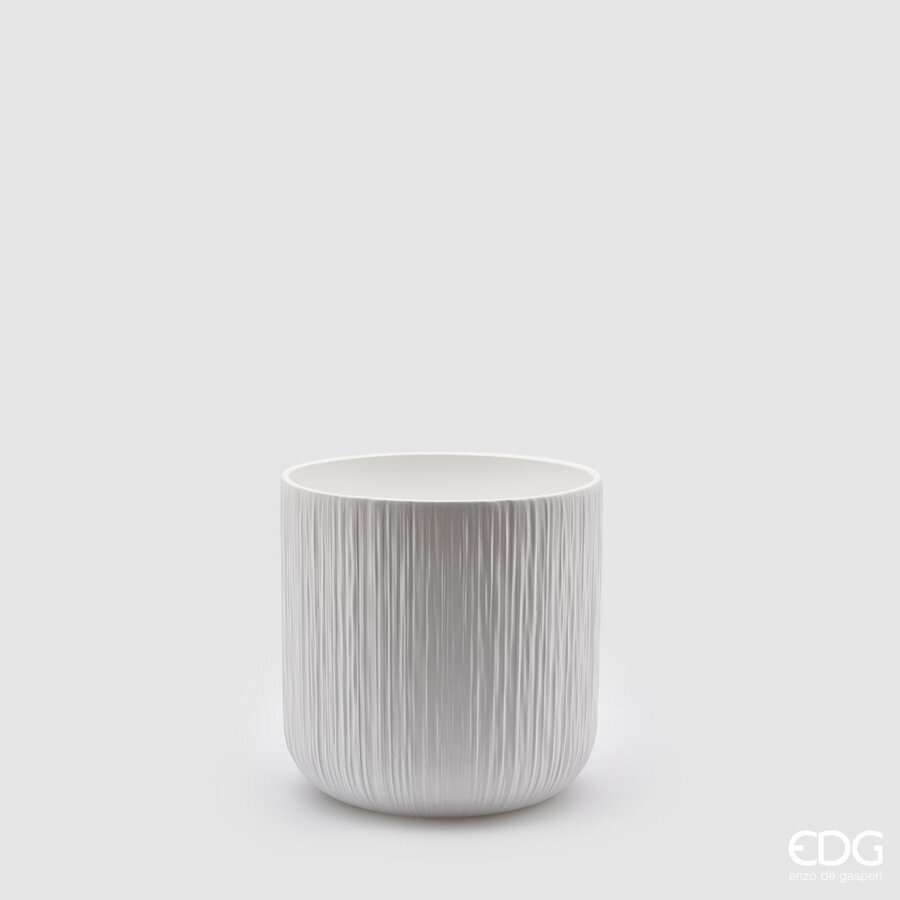 Immagine principale di Vaso Tinta Unita in Ceramica Bianco - 4 misure | EDG Enzo De Gasperi