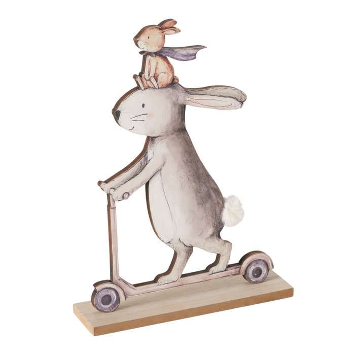 Immagine principale di Decorazione Bunny in legno h 28 cm - 2 Varianti | Boltze