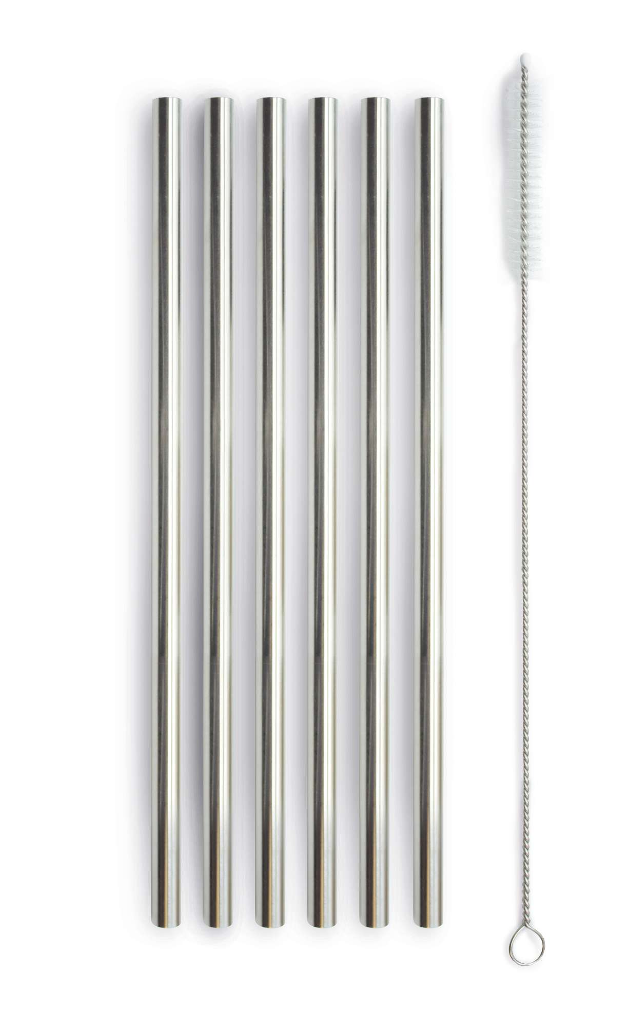 Immagine principale di Confezione 6 Cannucce in Acciaio Inox con scovolino per Bicchieri | WD Lifestyle