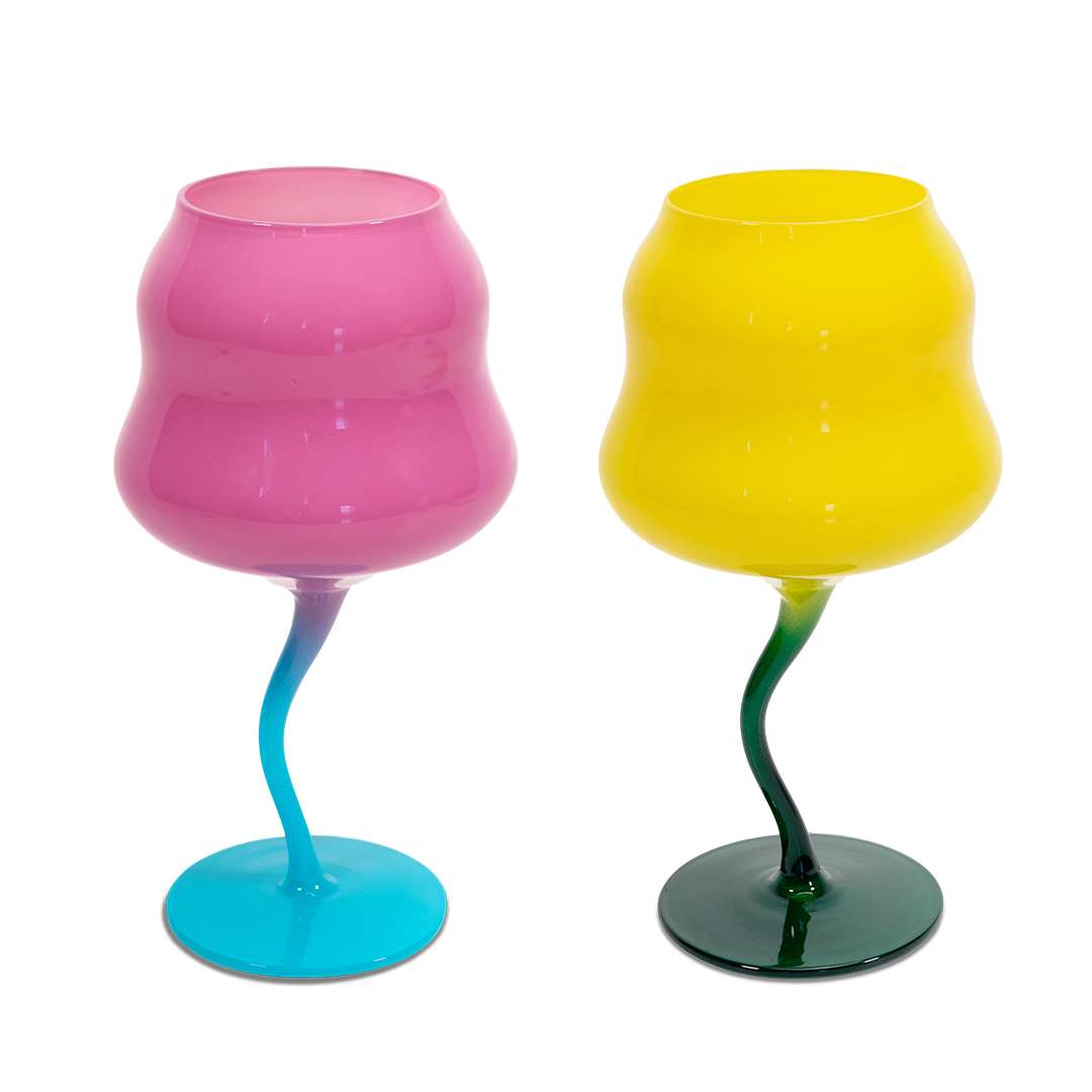 Immagine principale di Set 2 Calici Cocktail in Vetro 450 ml - 4 Colori | WD Lifestyle