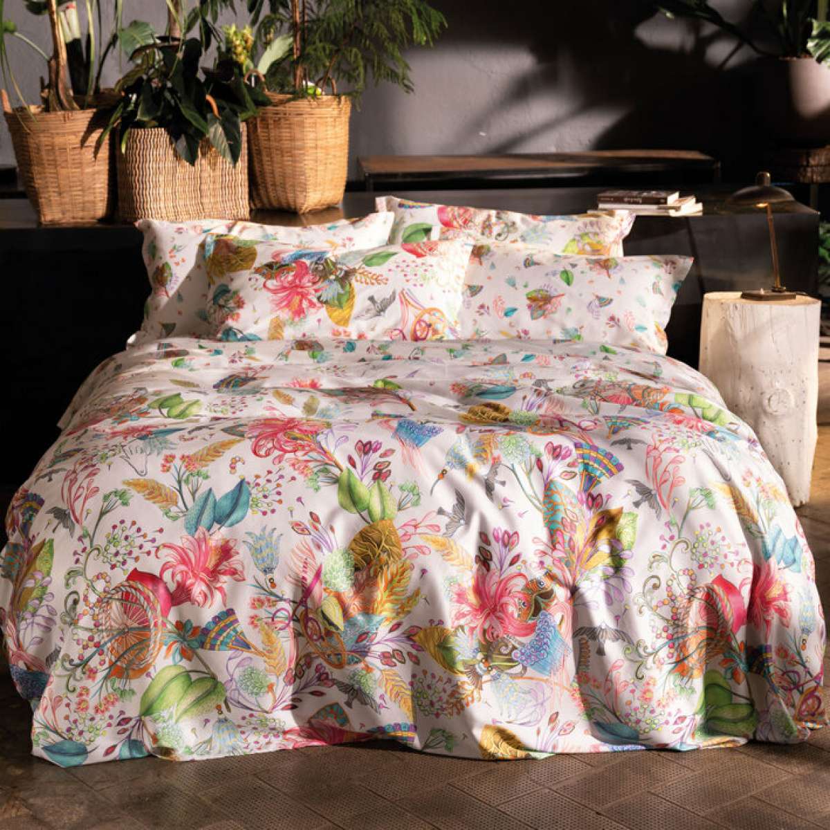 Parure Copripiumino Matrimoniale Frida in Raso di Cotone Arredo