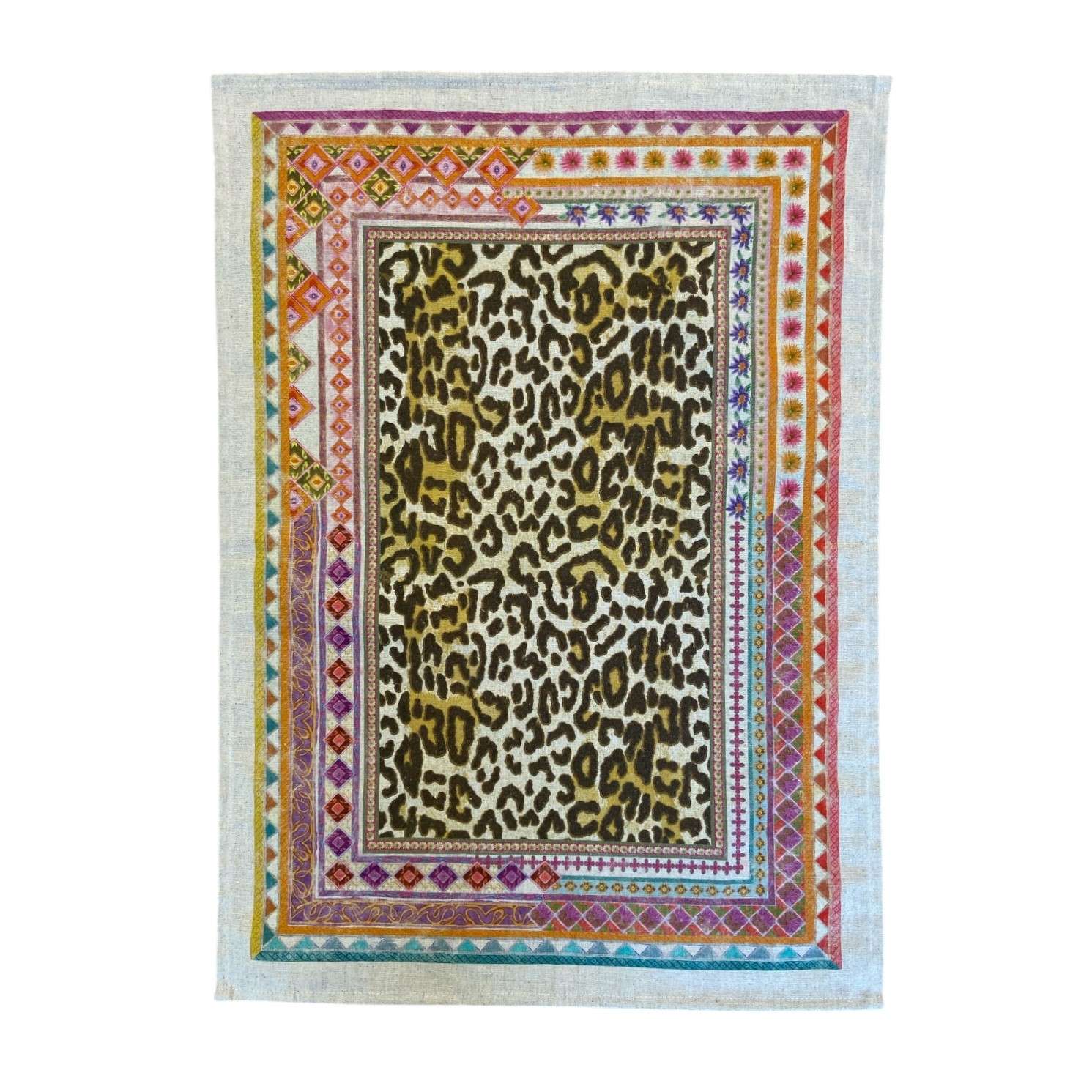 Immagine principale di Strofinaccio in Lino e Cotone Jurta Leo 50x70 cm | Tessitura Toscana Telerie