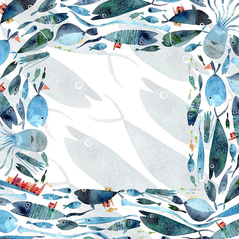 Immagine principale di Centrotavola Oltremare in Lino 110x110 cm | The NapKing