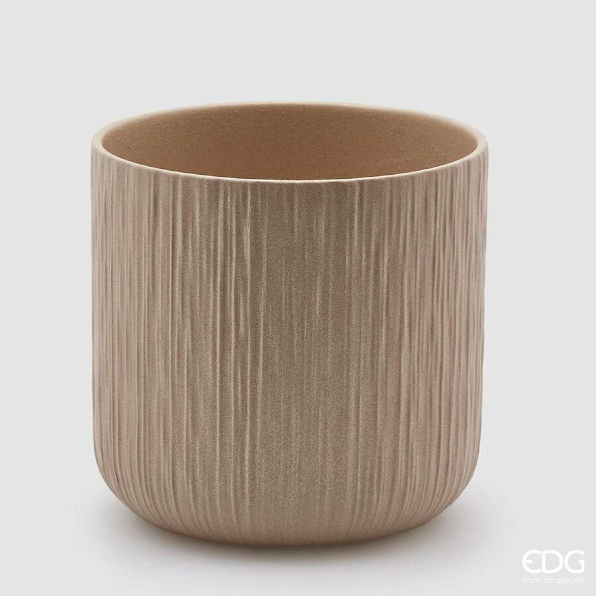 Immagine variante L - Vaso Tinta Unita in Ceramica Sand- 4 misure | EDG Enzo De Gasperi