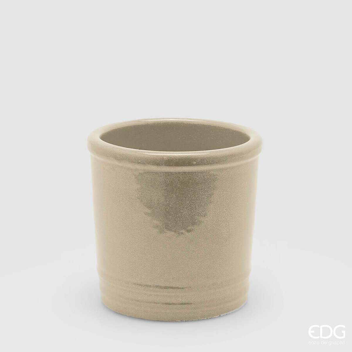 Immagine variante Avorio - Vaso Glaze Cilindro Colorato in Ceramica h 18 cm  - 5 Colori | EDG Enzo De Gasperi
