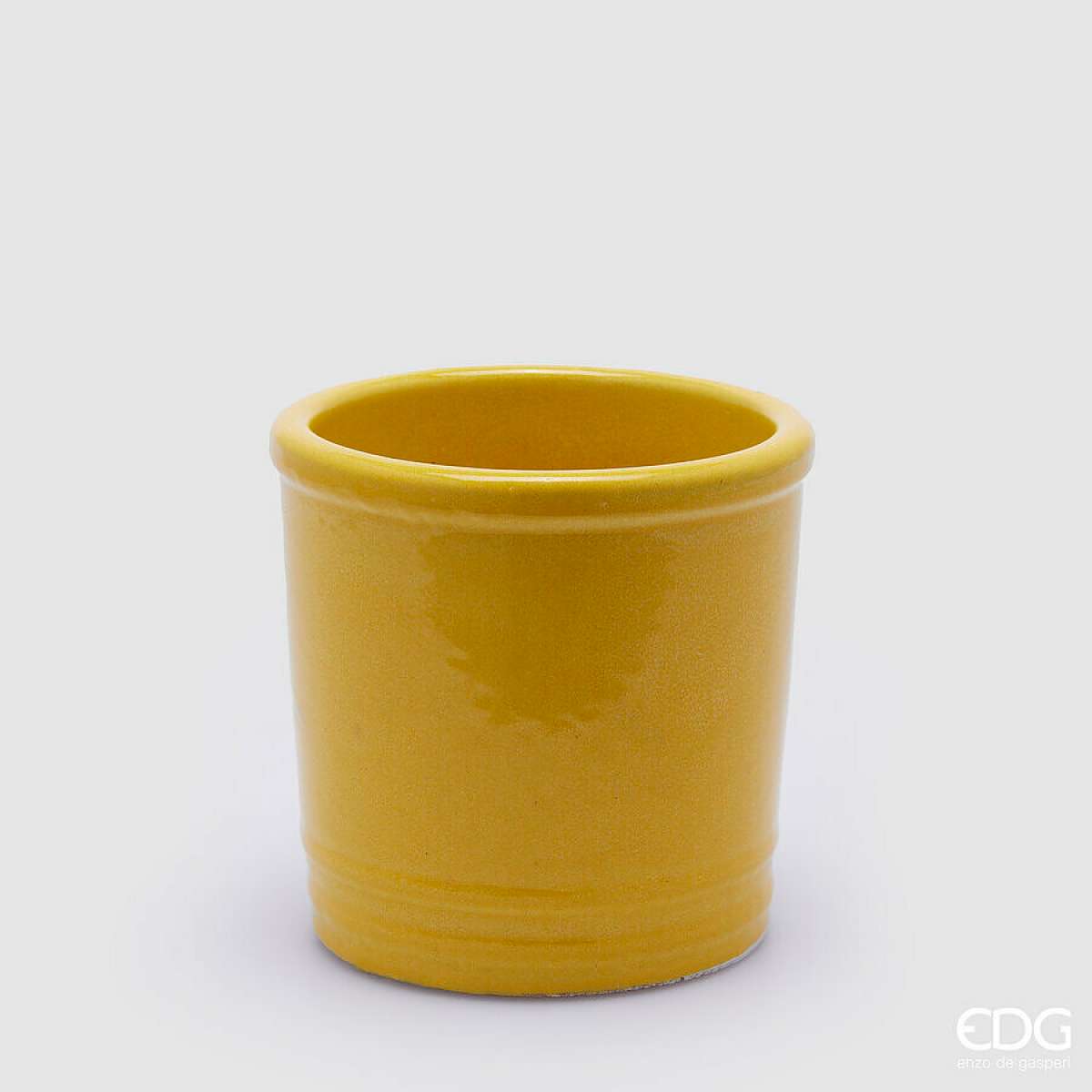Immagine variante Giallo - Vaso Glaze Cilindro Colorato in Ceramica h 18 cm  - 5 Colori | EDG Enzo De Gasperi