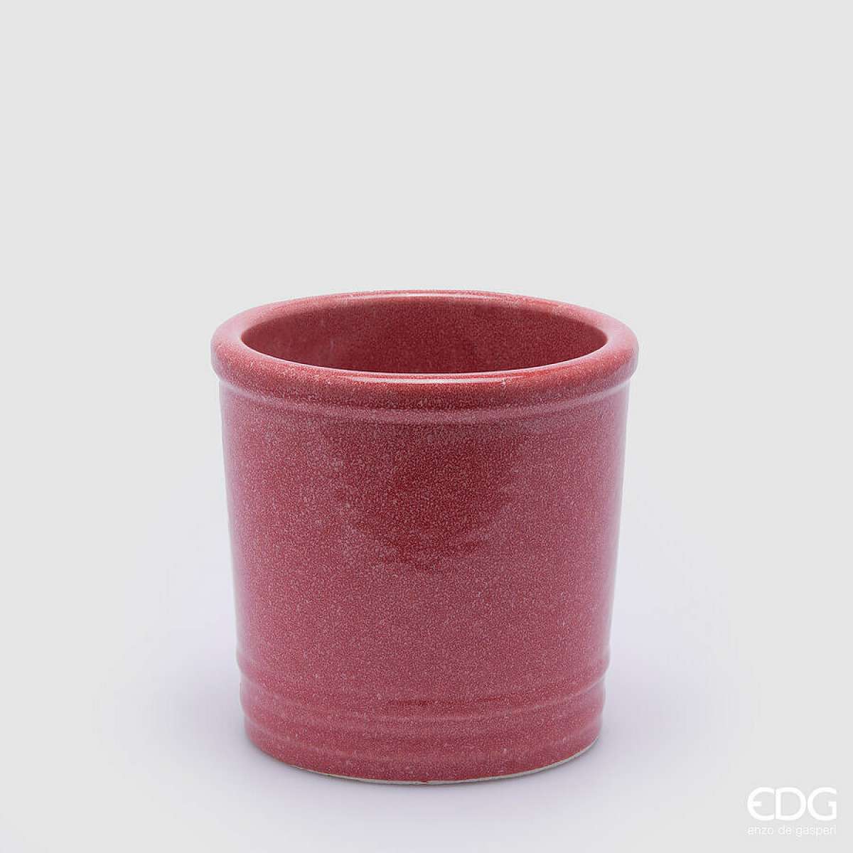 Immagine variante Corallo - Vaso Glaze Cilindro Colorato in Ceramica h 18 cm  - 5 Colori | EDG Enzo De Gasperi